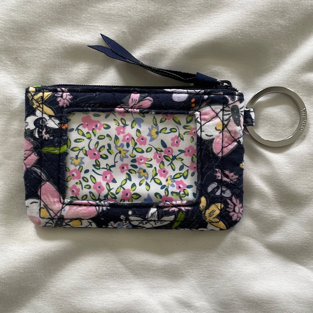 Vera Bradley Zip ID Case - Bloom Boom Navy
